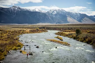 trout fly fishing guided trip montana angler