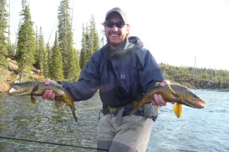 Guided fly fishing Yellowstone Park