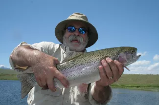 rainbow trout fly fishing montana guided trip yellowstone national park
