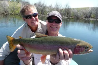 rainbow trout fly fishing montana guided trip adventure