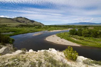 fly fishing montana river guided trip 