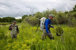 hiking fly fishing montana guided trip 