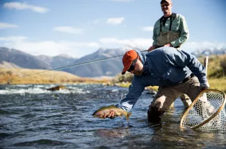 catch and release trout guided trip montana fly fishing