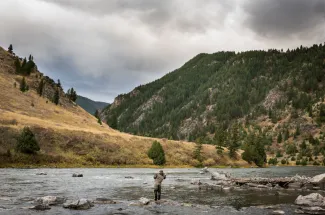 montana angler float trip trout fly fishing guided trip