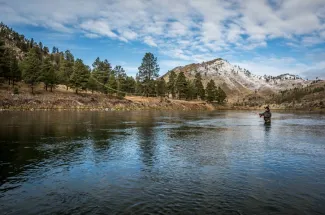 montana fly fishing mountains float trip guided
