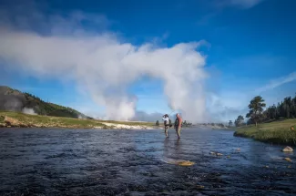 fly fishing the Firehole River