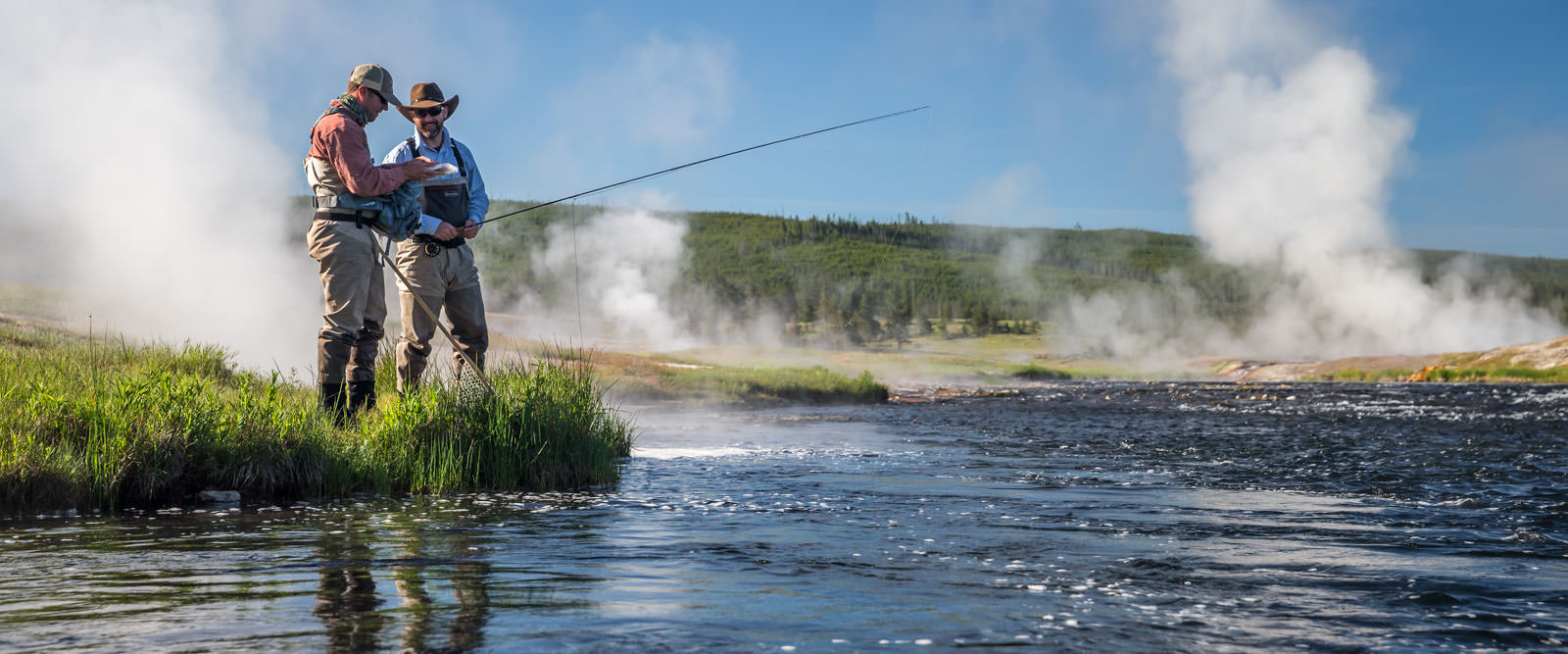Fly fishing Yellowstone National Park