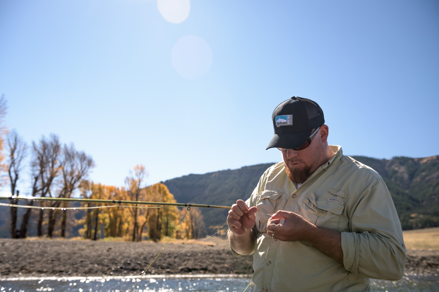 The Lamar River offers dry fly fishing for Cutthroat Trout in Yellowstone National Park